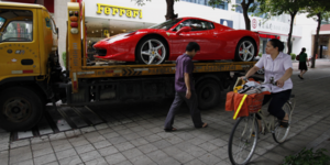 Chine, Ferrari, vlo, auto, luxe, richesse, pauvret, voiture, vhicule, shopping,