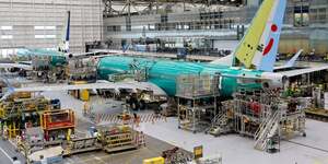 Des avions boeing 737 max sont assembles dans l& 39 usine de l& 39 entreprise a renton