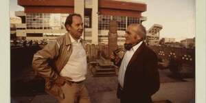 Gerd Heidemann et Klaus Barbie, alors en en exil en Bolivie.