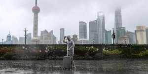La chine se prepare a l'arrivee du typhon in-fa