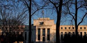 Le batiment de la reserve federale est visible a washington, dc