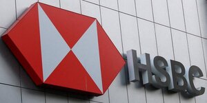 Le logo de la banque hsbc, a mexico