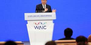 Le premier ministre chinois li qiang s& 39 exprime lors de la ceremonie d& 39 ouverture de la conference mondiale sur l& 39 intelligence artificielle a shanghai, en chine