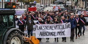 Manifestation vignerons Bordeaux 6 dcembre 2022