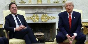 Trump a recu rutte a la maison blanche