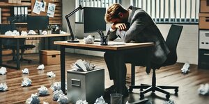Un entrepreneur triste