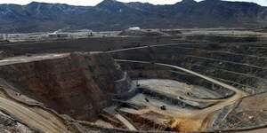 Une vue de la mine  ciel ouvert de terres rares de MP Materials  Mountain Pass, en Californie, aux tats-Unis, le 30janvier2020.