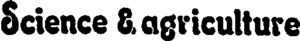 SCIENCE & AGRICULTURE_logo
