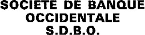 SOCIETE DE BANQUE OCCIDENTALE S.D.B.O._logo