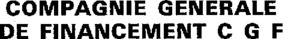 COMPAGNIE GENERALE DE FINANCEMENT C G F_logo