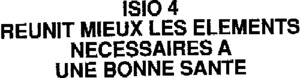 ISIO 4 REUNIT MIEUX LES ELEMENTS NECESSAIRES A UNE BONNE SANTE_logo