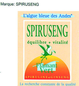 SPIRUSENG FLAMANT VERT SPIRULINE ET GINSENG_logo