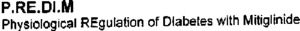 P.RE.DI.M Physiological REgulation of Dlabetes with Mitiglinide_logo