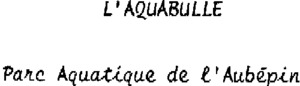L'AQUABULLE Parc Aquatique de l'Aubépin_logo