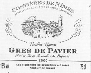 VIEILLES VIGNES GRES DE PAVIER_logo