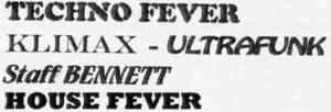 TECHNO FEVER KLIMAX-ULTRAFUNK STAFF BENNETT HOUSE FEVER_logo