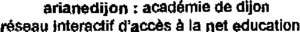 arianedijon : académie de dijon réseau interactif d'accès à la net education_logo