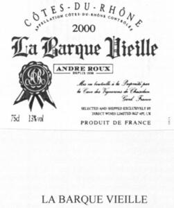 LA BARQUE VIEILLE ANDRE ROUX DEPUIS 1956_logo