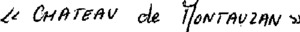 "CHATEAU de MONTAUZAN"_logo