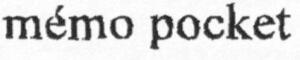 mémo pocket_logo