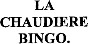 LA CHAUDIERE BINGO._logo