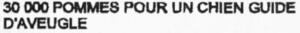 30 000 POMMES POUR UN CHIEN GUIDE D'AVEUGLE_logo