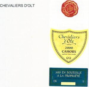CHEVALIERS D'OLT 2000 CAHORS MIS EN BOUTEILLE A LA PROPRIETE_logo