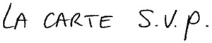 LA CARTE S.V.P._logo