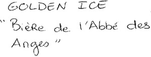 GOLDEN ICE "Bière de l'Abbé des Anges"_logo