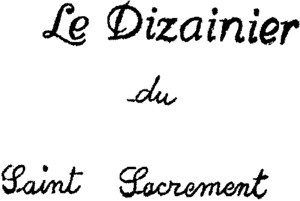 Le Dizainier du Saint Sacrement_logo