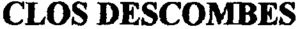 CLOS DESCOMBES_logo