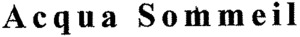 Acqua Sommeil_logo