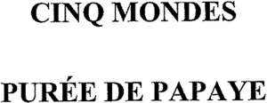 CINQ MONDES PURÉE DE PAPAYE_logo