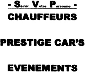 Servir Votre Personne CHAUFFEURSPRESTIGE CAR'S EVENEMENTS_logo