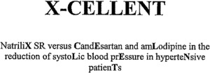 X-CELLENT NatriliX SR versus CandEsartan and amLodipine in the reduction of systoLic blood prEssure in hyperteNsive patienTs_logo