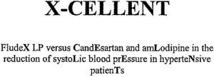 X-CELLENT FludeX LP versus CandEsartan and amLodipine in the reduction of systoLic blood prEssure in hyperteNsive patienTs_logo