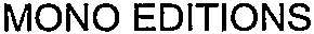 MONO EDITIONS_logo