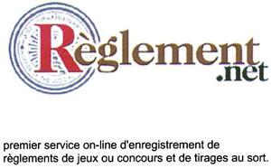 Règlement .net premier service on-line d'enregistrement de règlements de jeux ou concours et de tirages au sort_logo