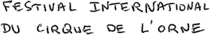 FESTIVAL INTERNATIONAL DU CIRQUE DE L'ORNE_logo