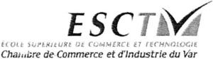 ESCTV ÉCOLE SUPERIEURE DE COMMERCE ET TECHNOLOGIE Chambre de Commerce et d'Industrie du Var_logo