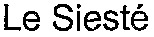 Le Siesté_logo