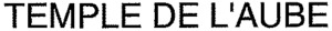 TEMPLE DE L'AUBE_logo
