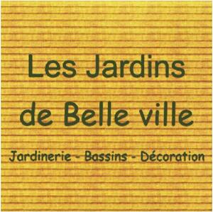 LES JARDINS DE BELLE VILLE JARDINERIE  BASSINS  DÉCORATION_logo