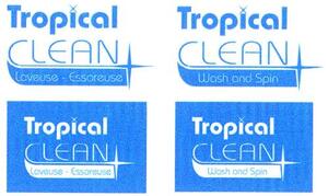 TROPICAL CLEAN LAVEUSE  ESSOREUSE TROPICA CLEAN WASH AND SPIN_logo