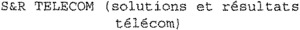 S et R TELECOM (SOLUTIONS ET RESULTATS TELECOM)_logo