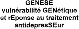 GENESE vulnérabilité GENétique et rEponse au traitement antidepresSEur_logo