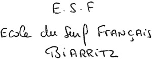 E.S.F Ecole du Surf Français BIARRITZ_logo