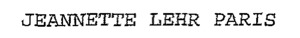 JEANNETTE LEHR PARIS_logo