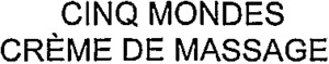 CINQ MONDES CRÈME DE MASSAGE_logo