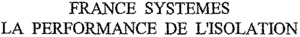 FRANCE SYSTEMES LA PERFORMANCE DE L'ISOLATION_logo